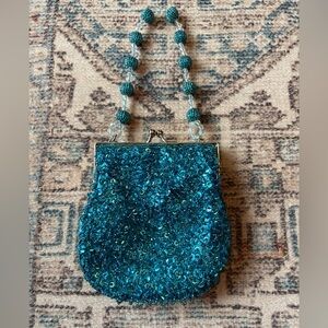 Jessica McClintock vintage sequin beaded evening bag